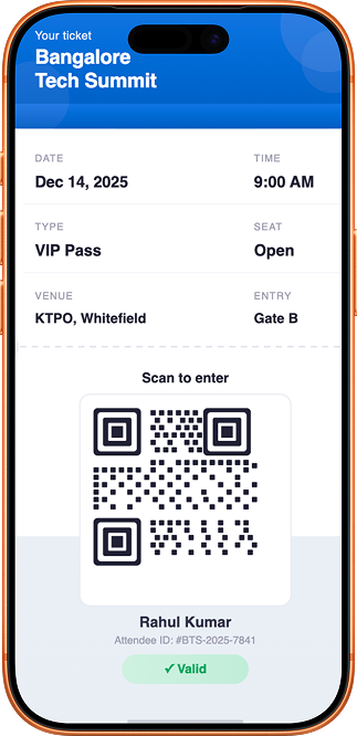 iPhone Ticket Mockup